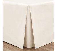 Catherine Lansfield Bedroom Easy Iron Percale Combed Base Valance Sheet 25Cm Depth With A 38Cm Frill Cream