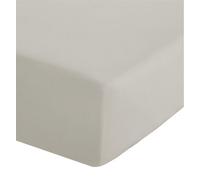 Catherine Lansfield Fitted Sheet Easy Iron Percale Combed Polycotton 25cm Depth Double Cream