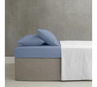 Catherine Lansfield Easy Iron Percale Combed Polycotton Sheets Bedroom Lansfield Blue