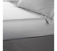 Catherine Lansfield 'Silky Soft Satin' 30cm Depth Sheet in Silver | Size: Super King Fitted Catherine Lansfield Silver Super King Fitted