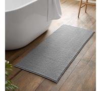 Catherine Lansfield Bobble Bath Mat - Silver Grey - Bath Mat 50 x 120 cm