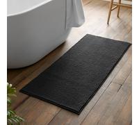 Catherine Lansfield Bobble Bath Mat - Charcoal Grey - Bath Mat 50 x 120 cm