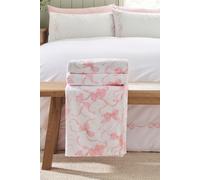 Catherine Lansfield 'Bow' Cosy Fleece Oversized Blanket Throw in Pink | Size: 200 cm x 240 cm Catherine Lansfield Pink 200 cm x 240 cm