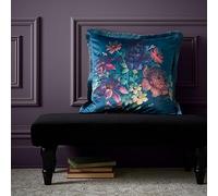 Bridgerton By Catherine Lansfield Romantic Floral Cushion Green