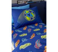 Catherine Lansfield 'Bright Football' Fitted Sheet in Navy | Size: Single Catherine Lansfield Navy Single