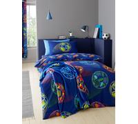 Catherine Lansfield Bright Football Reversible Duvet Cover Set One Colour