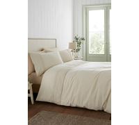 Catherine Lansfield Broderie Anglaise Double Duvet Cover Set with Pillowcases Cream