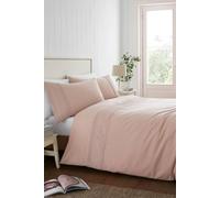 Catherine Lansfield 'broderie Anglaise' Duvet Cover Set In Pink Pink Double
