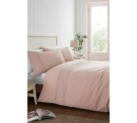 Catherine Lansfield Broderie Anglaise King Duvet Cover Set with Pillowcases Blush Pink