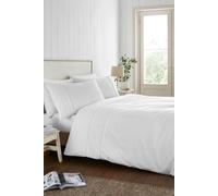 Catherine Lansfield Broderie Anglaise Single Duvet Cover Set with Pillowcase White
