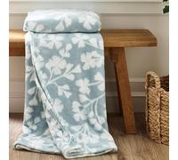 Catherine Lansfield Brooke Floral Fleece Throw Blanket 200cm x 240cm