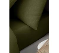 Catherine Lansfield Brushed Cotton Fitted Sheet Green