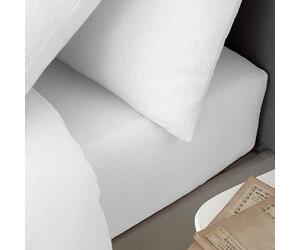 Catherine Lansfield Brushed Cotton Double Fitted Sheet White