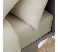 Catherine Lansfield Brushed Cotton Fitted Sheet in Cream, Size King | Charlies