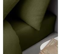 Catherine Lansfield Brushed Cotton Fitted Sheet Green