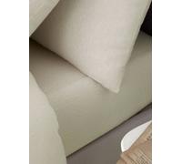 Catherine Lansfield Brushed Cotton Fitted Sheet in Cream, Size King | Charlies