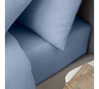 Catherine Lansfield Brushed Cotton Fitted Sheet – Light Blue – Double
