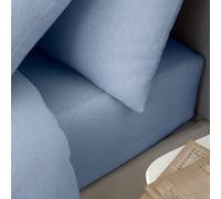 Catherine Lansfield Brushed Cotton King Fitted Sheet Blue