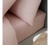 Catherine Lansfield Brushed Cotton King Fitted Sheet Pink