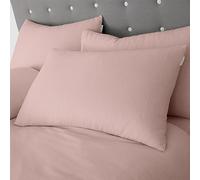 Catherine Lansfield Brushed Cotton Standard Pillowcase Pair Pink