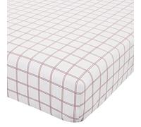 Catherine Lansfield Brushed Cotton Tartan Check Double Fitted Sheet Red,BD/45137/W/DFD/RE