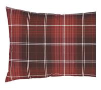 Catherine Lansfield Brushed Cotton Tartan Check Standard Pillowcase Pair Red