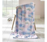 Catherine Lansfield Candy Unicorn Cosy Fleece 130x170cm Blanket Throw Pink