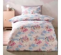 Catherine Lansfield Candy Unicorn So Soft Reversible Double Duvet Cover Set with Pillowcases Pink