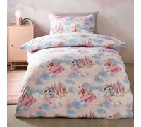Catherine Lansfield Candy Unicorn So Soft Reversible Duvet Cover Set With Pillowcase Pink