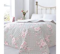 Catherine Lansfield Canterbury Bedspread - Grey - 240 x 260cm