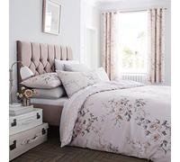 Catherine Lansfield Canterbury Blush Duvet Cover 135 x 200 + 80 x 80 + 1 Pillowcase 80 x 80 cm White