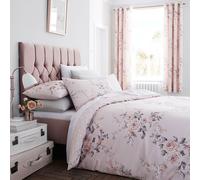 Catherine Lansfield Canterbury Easy Care King Duvet Set Blush Pink