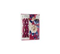 Catherine Lansfield Canterbury Easy Care Eyelet Curtains Plum, 66 x 72 Inch