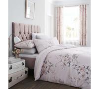 Catherine Lansfield Canterbury Easy Care King Duvet Set Blush Pink