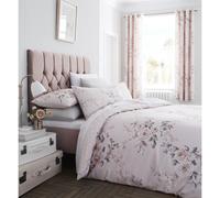Catherine Lansfield Canterbury Easy Care Super King Duvet Set Blush Pink