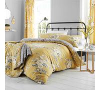 Catherine Lansfield Canterbury Easy Care, Ochre, UK Single Duvet Set