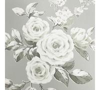 Catherine Lansfield Canterbury Floral Wallpaper Sage Muriva 165508