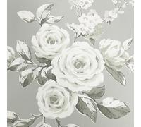 Catherine Lansfield Canterbury Floral Wallpaper Sage Green