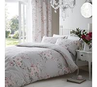 Catherine Lansfield Canterbury Grey Duvet Cover Set 160x220+50x70