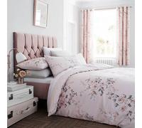 Catherine Lansfield Canterbury Easy Care King Duvet Set Blush Pink