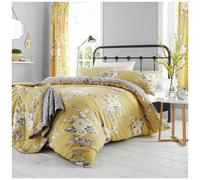 Catherine Lansfield Canterbury Easy Care Double Duvet Set Ochre