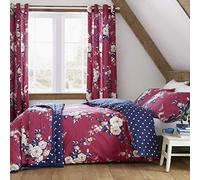 Catherine Lansfield CANTERBURY PLUM Single Duvet Cover Set 160 x 200 + 50 x 80 cm