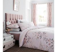 Catherine Lansfield Canterbury Super King Duvet Set Blush