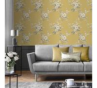 Catherine Lansfield Canterbury Wallpaper Ochre