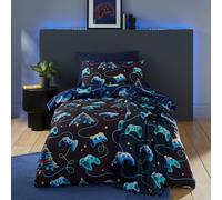 Catherine Lansfield Christmas Gamer Navy Blue Duvet Cover Set