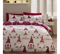 Catherine Lansfield Christmas Gonks Pink Bedding Set - Single
