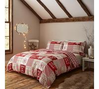 'Let it Snow Christmas' Duvet Set Catherine Lansfield Red King