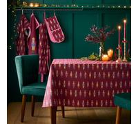Catherine Lansfield Christmas Nutcracker Cotton Table Cloth 137x229cm Purple