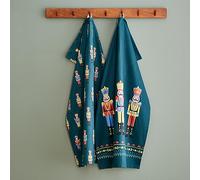 Catherine Lansfield Christmas Nutcracker Cotton 50x75cm Kitchen Tea Towel Pack of 4 Green