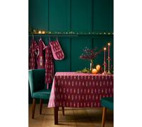 Catherine Lansfield Christmas Nutcracker Cotton 137x229cm Table Cloth Plum